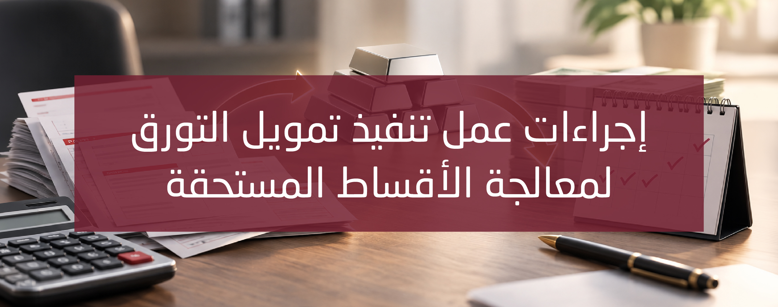 إجراءات عمل تنفيذ تمويل التورق لمعالجة الأقساط المستحقة